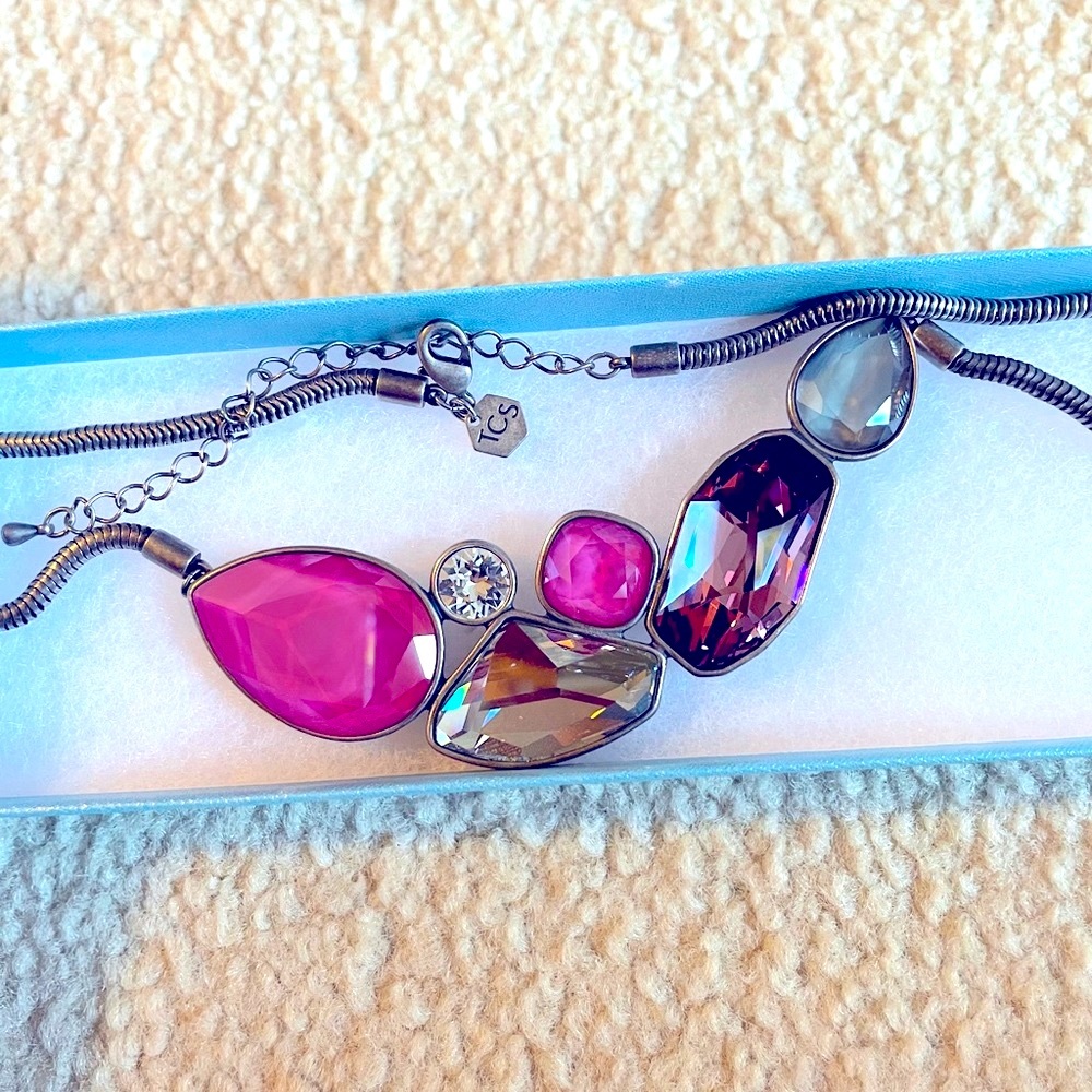 Statement Necklace w/Swarovski Crystals